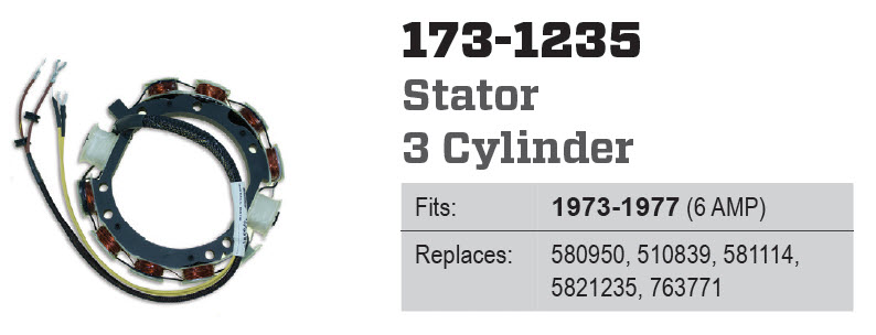 CDI Electronics 173-1235 - Stator, 581235