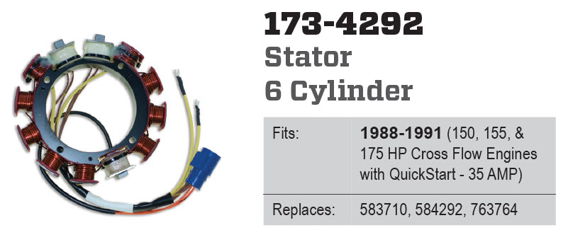 CDI Electronics 173-4292 - Stator, 584292, 763764