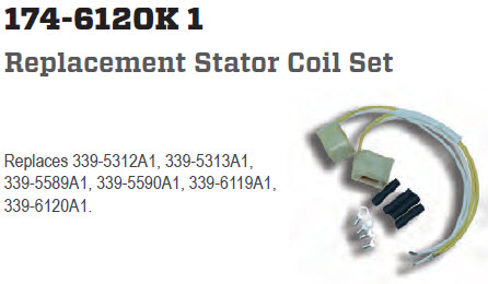 CDI Electronics 174-6120K 1 - Stator Coil Kit (2 Coils)