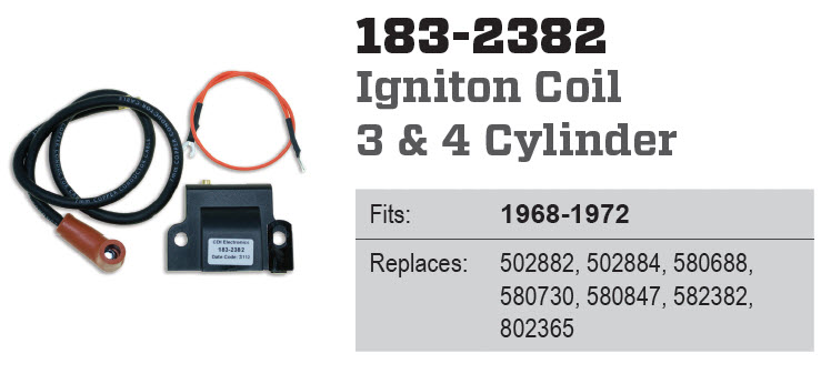 CDI Electronics 183-2382 - Coil, 502884, 502882
