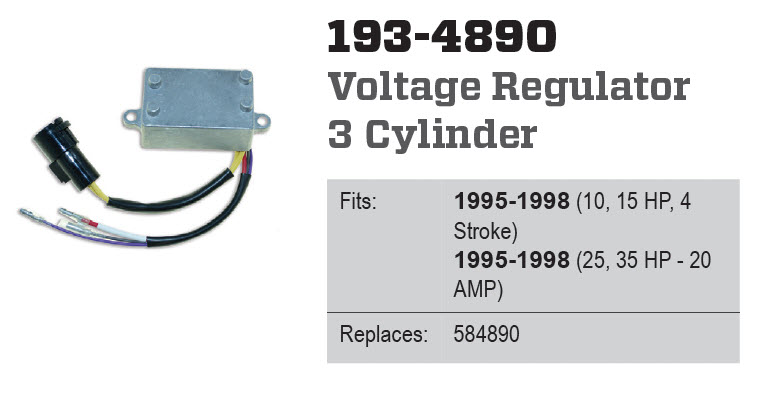 CDI Electronics 193-4890 - Voltage Regulator 584890