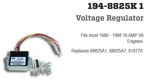 CDI Electronics CDI194-8825K 1 - Mercury Voltage
Regulator