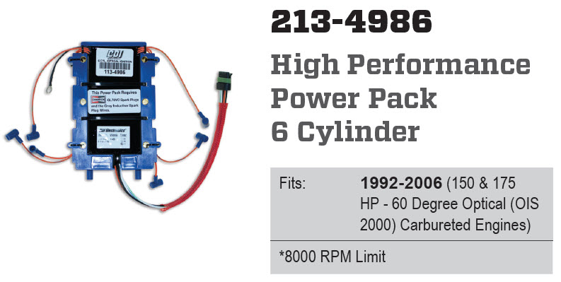 CDI Electronics CDI213-4986 - Evinrude V6
Optical Power Pack