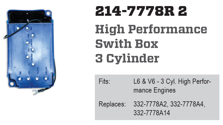 CDI Electronics 214-7778R 2 - Switch Box Racing, High Performance