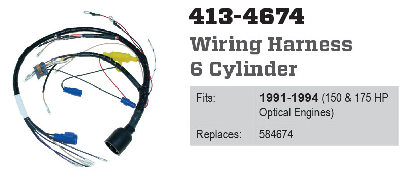 CDI Electronics 413-4674 - Johnson Evinrude Harness