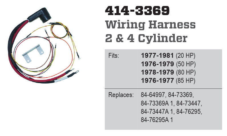 CDI Electronics 414-3369 - Harness, 84-64997, 84-76295A1