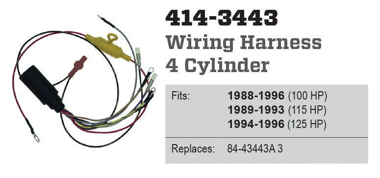 CDI Electronics 414-3443 - Harness, 84-43443A3