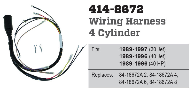 CDI Electronics 414-8672 - Harness, 84-18672A8