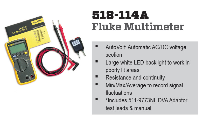 CDI Electronics CDI518-114A - Fluke 114
Multimeter