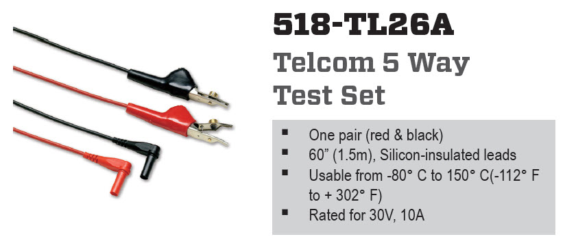 CDI Electronics CDI518-TL26A - Fluke Telecom 5
Way Test Set