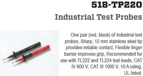 CDI Electronics CDI518-TP220 - Fluke Industrial
Test Probes