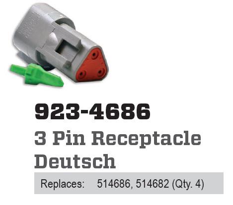 CDI Electronics CDI923-4686 - CDI Deutsch 3 Pin
Female Conne