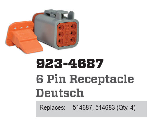 CDI Electronics CDI923-4687 - CDI Deutsch 6 Pin
Female Conne