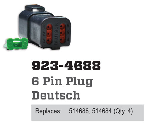 CDI Electronics CDI923-4688 - CDI Deutsch 6 Pin
Male Connect
