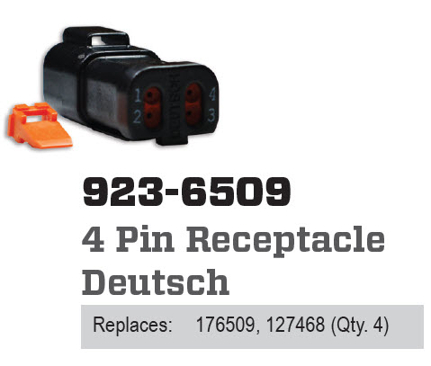 CDI Electronics CDI923-6509 - CDI Deutsch 4 Pin
Femal Connec