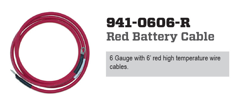 CDI Electronics CDI941-0606-R - Cable, Battery 6
Ft Red