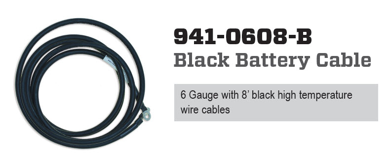 CDI Electronics CDI941-0608-B - Cable, Battery,
Black  8 Ft