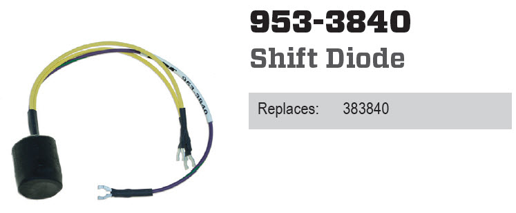 CDI Electronics 953-3840 - Diode, Shift, 383840