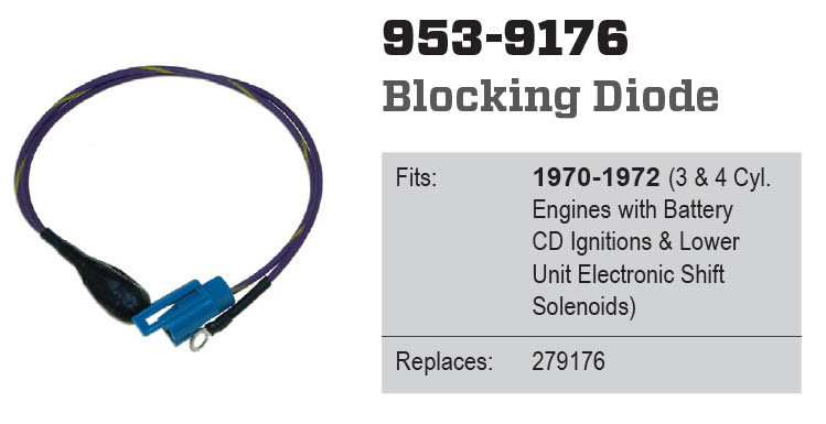 CDI Electronics 953-9176 - Diode, Blocking, 279176