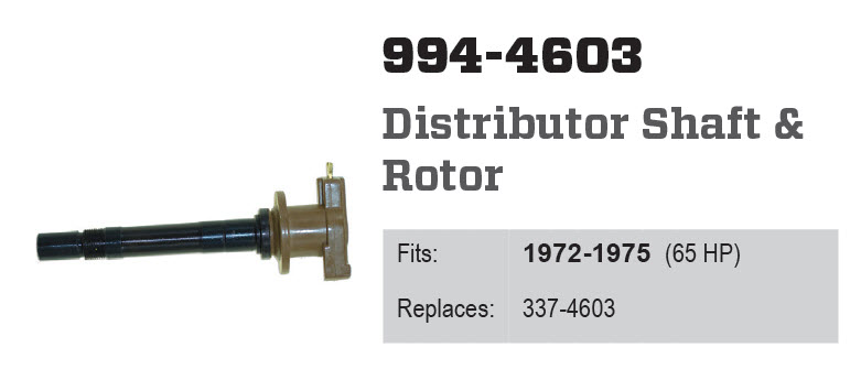 CDI Electronics 994-4603 - Mercury Distributor Rotor and Shaft