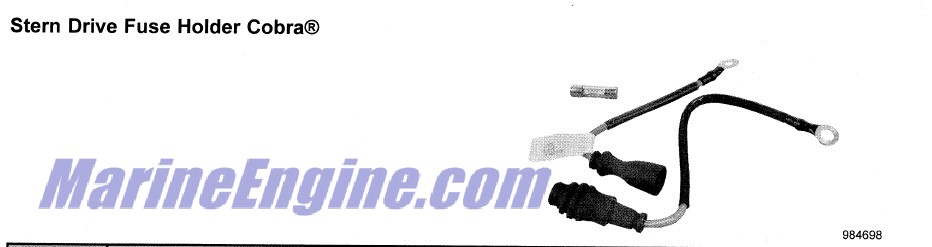 Evinrude Johnson OMC 0984698 - Fuse Holder & Lead (984698)