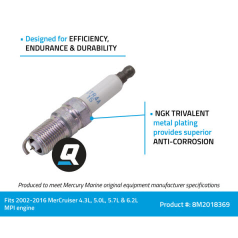 Mercury Quicksilver 33-8M0204739 - NGK ITR4A15 @4