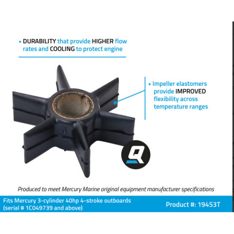 Mercury Quicksilver 47-19453T - Water Pump Impeller