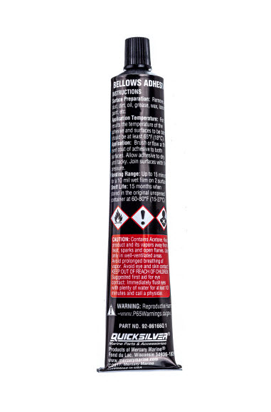 Mercury Quicksilver 92-86166Q 1 - Bellows Adhesive, GROUND SHIP ONLY