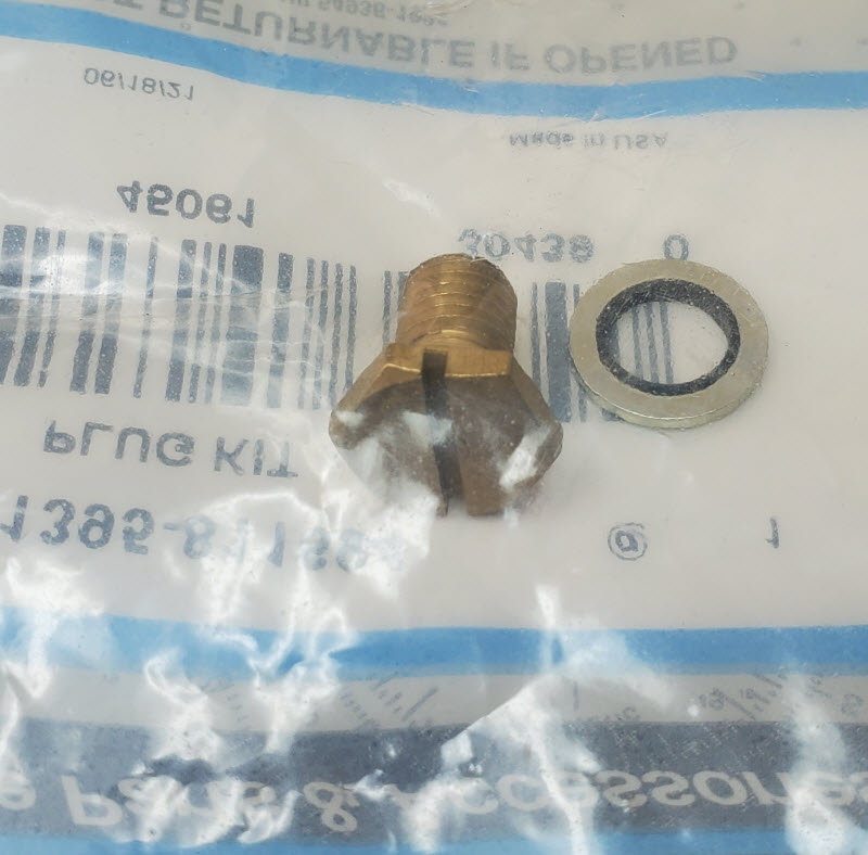 Mercury Quicksilver 1395811694 Bowl Drain Plug Kit
