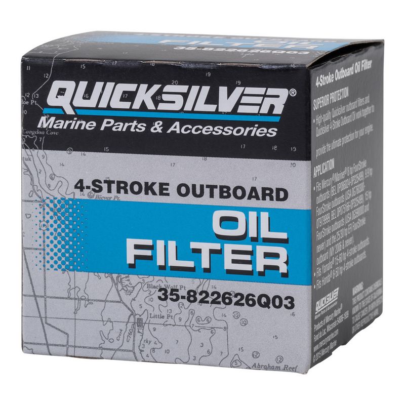 Mercury Quicksilver 35-822626Q03 - Oil Filter, 4 Stroke Outboard