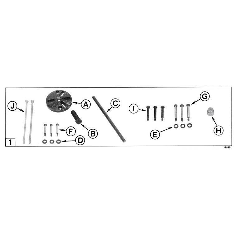Evinrude Johnson OMC 0378103 Universal Puller Set