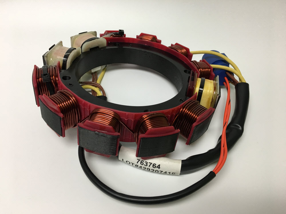 Evinrude Johnson OMC 0763764 - Stator, 35 AMP, CV6 (763764)