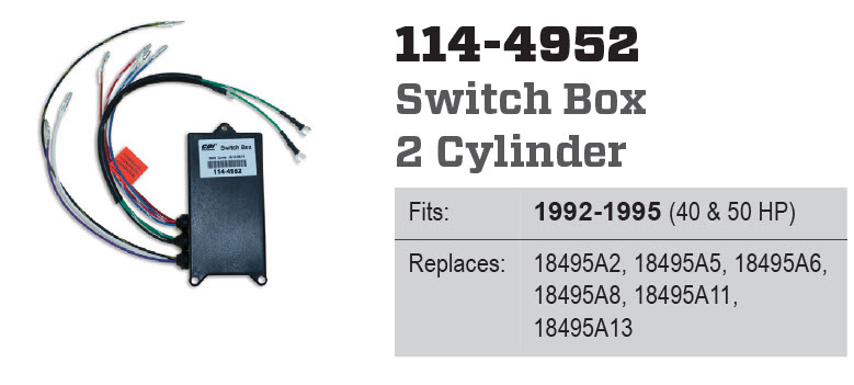 Sierra Marine 18-99245 - Switch Box Ingition Pack 18495A4/5/6/8/11/1, 114-4952