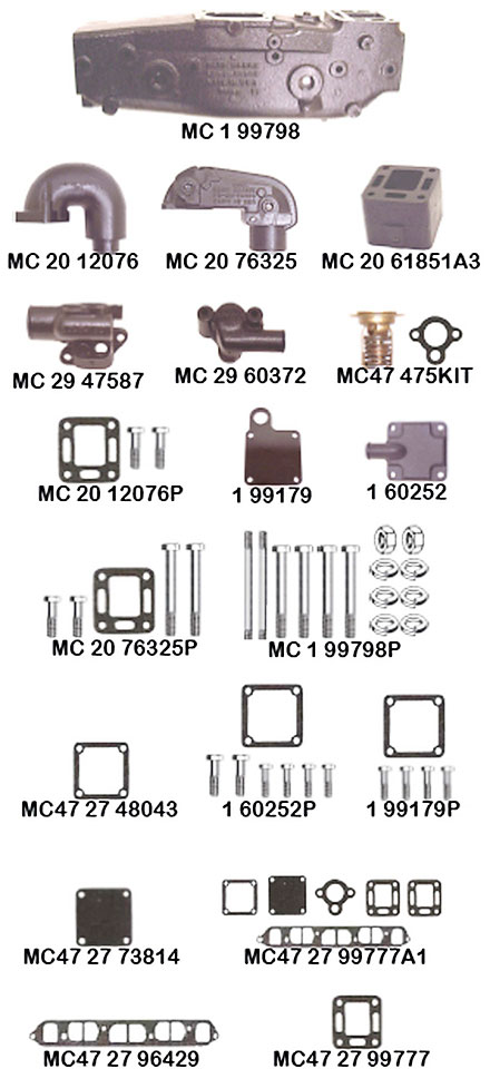 Mercruiser 4-Cylinder 153 & 181 C.I.D. 120 H.P. (2.5L), 140 H.P. (3.0L)