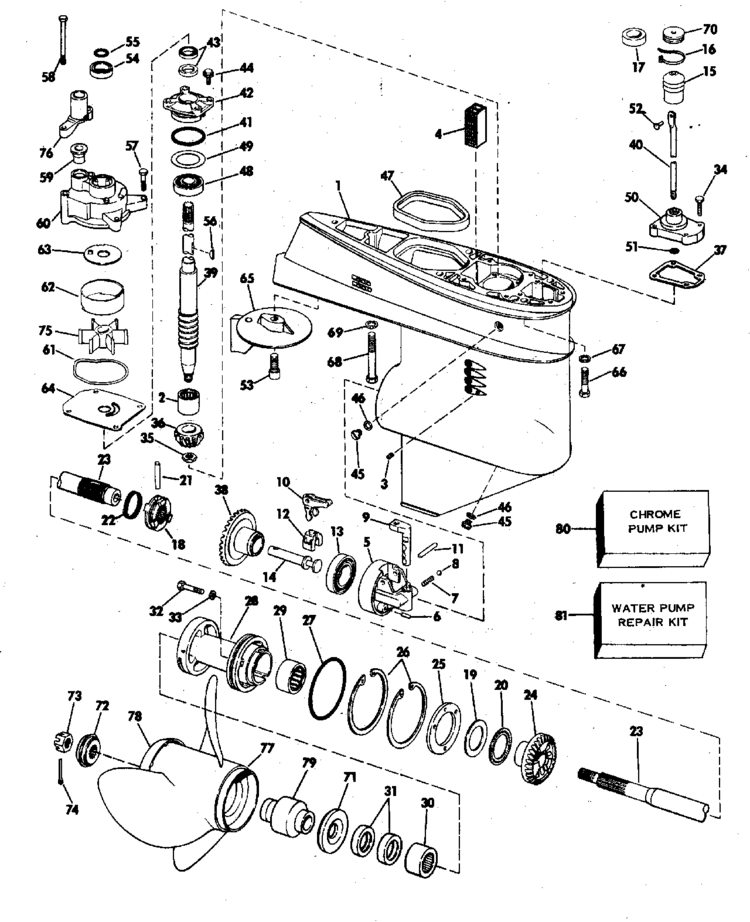 1974 chrysler 55 hp outboard