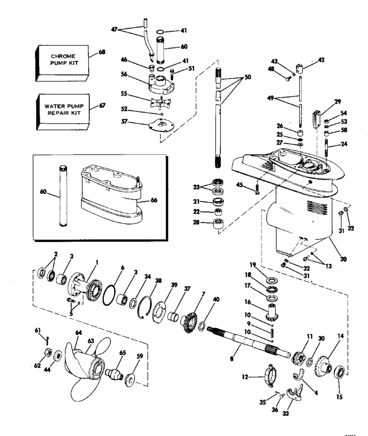 OMC OUTBOARD MARINE CORP 1988 SYSTEMATCHED PARTS & ACCESSORIES