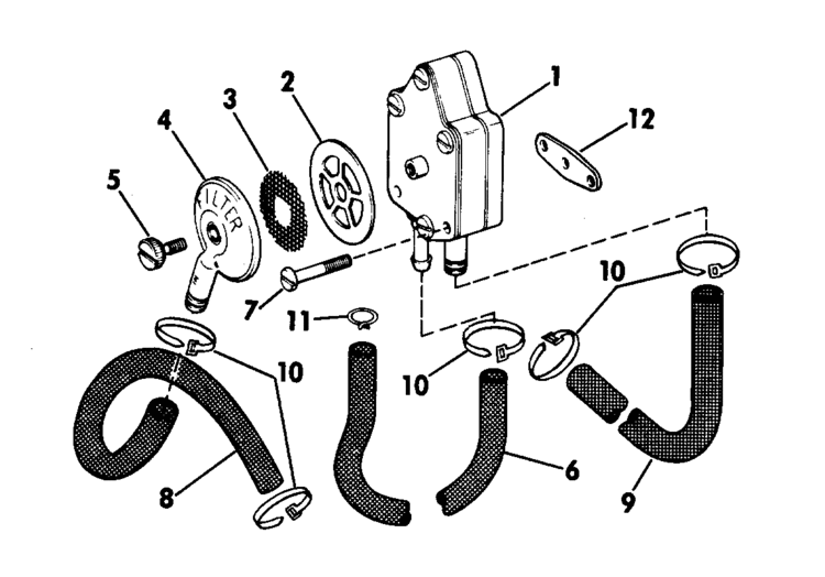 Johnson Outboard Fuel Pump Diagram Hanenhuusholli