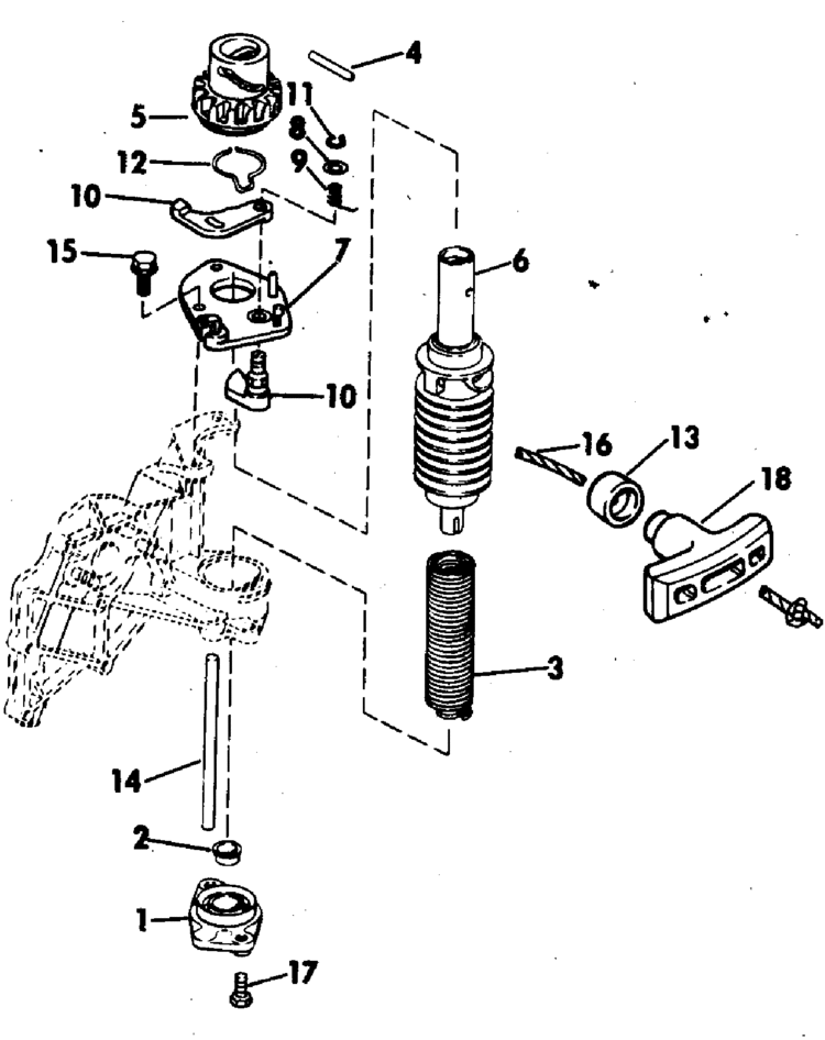 Chrysler 6 hp outboard motor parts