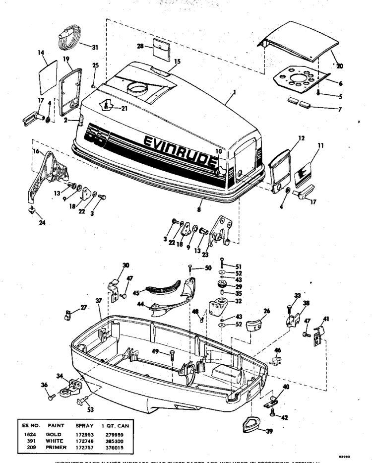 The Ignition Wiring Diagram For Evinrude 55Hp Model 55875S