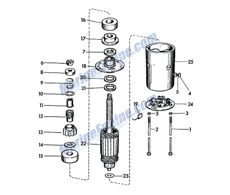 starter motor parts diagram evinrude starter motor parts for 1959 35hp 35516 outboard starter motor parts diagram evinrude starter motor parts for 1959 35hp 35516 outboard
