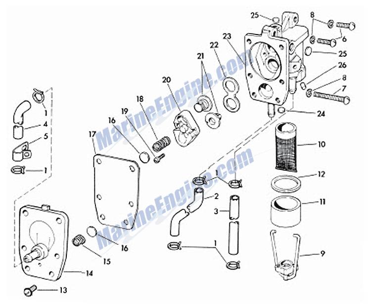 Evinrude Fuel Pump Diagram Hanenhuusholli