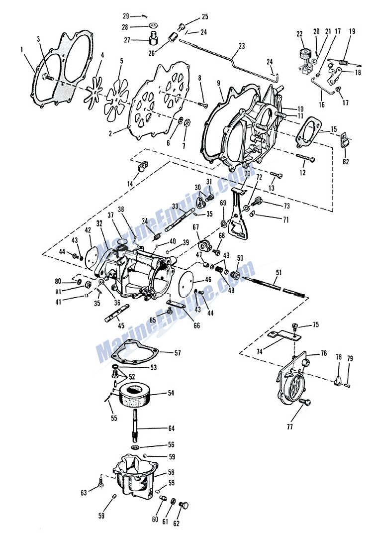Engine section. Reference numbers in this diagram ...