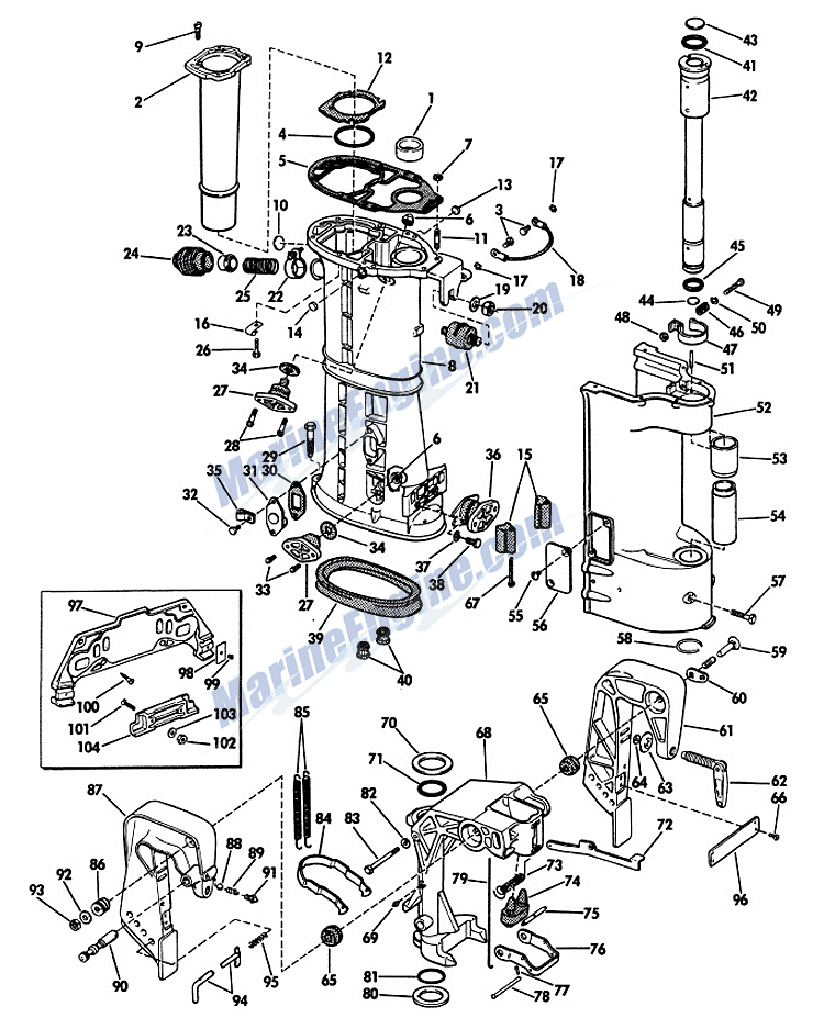 Outboard Motor Lower Unit Diagram