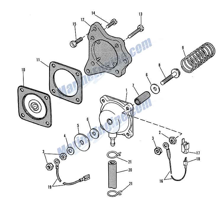 Johnson Cut Out Switch Group Parts for 1967 33hp RX-15 ... 1967 johnson outboard wiring diagram 