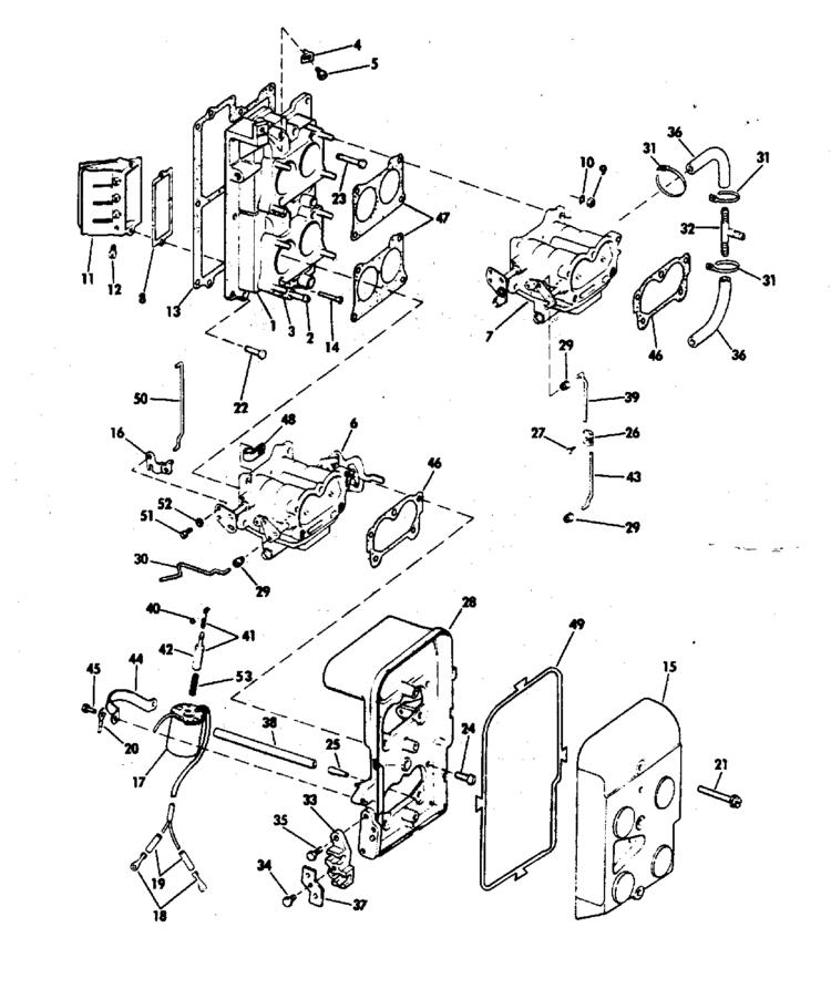 Johnson Intake Manifold Parts For 1976 85hp 85el76g