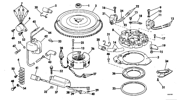 Johnson Magneto Parts For 1978 25hp 25e78c Outboard Motor