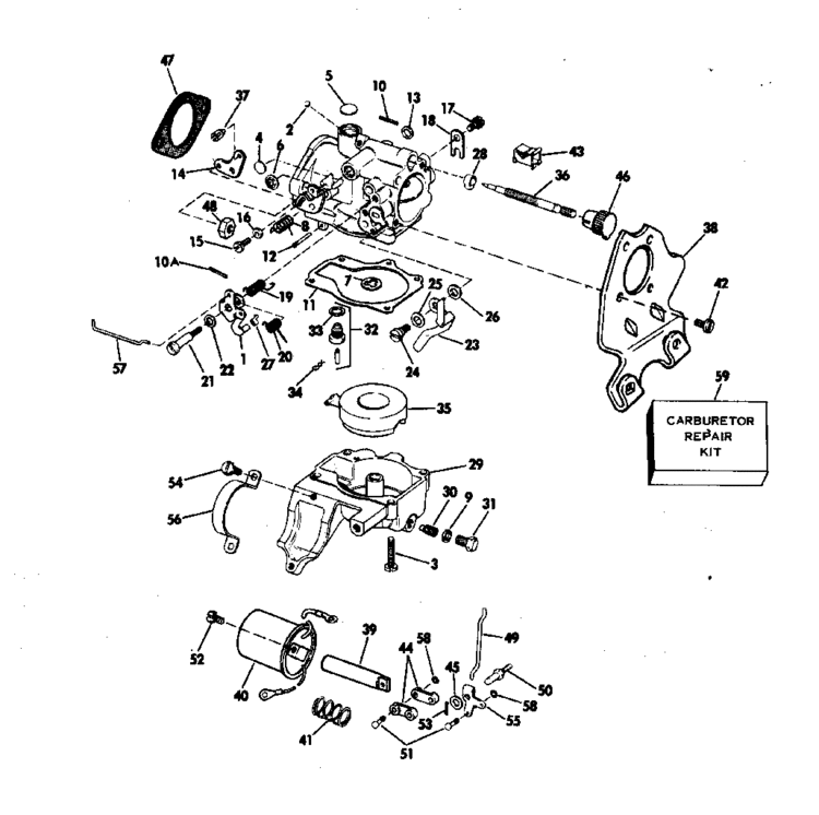 E25EESE TE25ELESE Engine Carburetor Repair Kit for 1990 Evinrude 25HP E25RESB