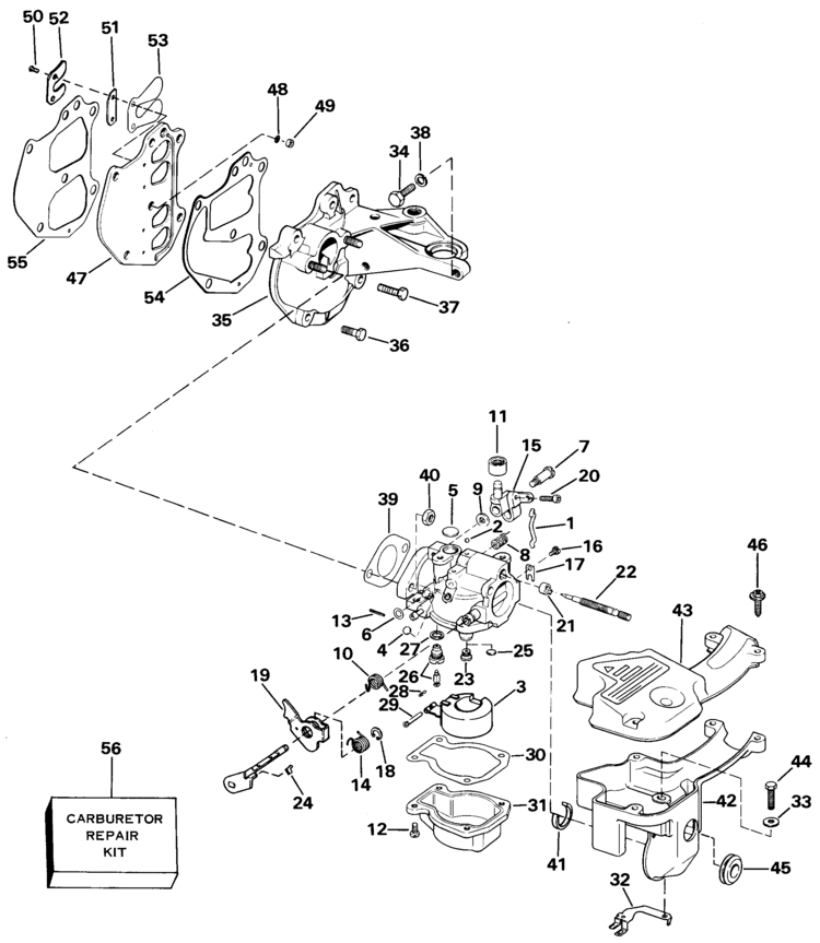 15 hp evinrude parts diagram johnson carburetor manifold parts for 1985 15hp j15rcob 15 hp evinrude parts diagram johnson carburetor manifold parts for 1985 15hp j15rcob