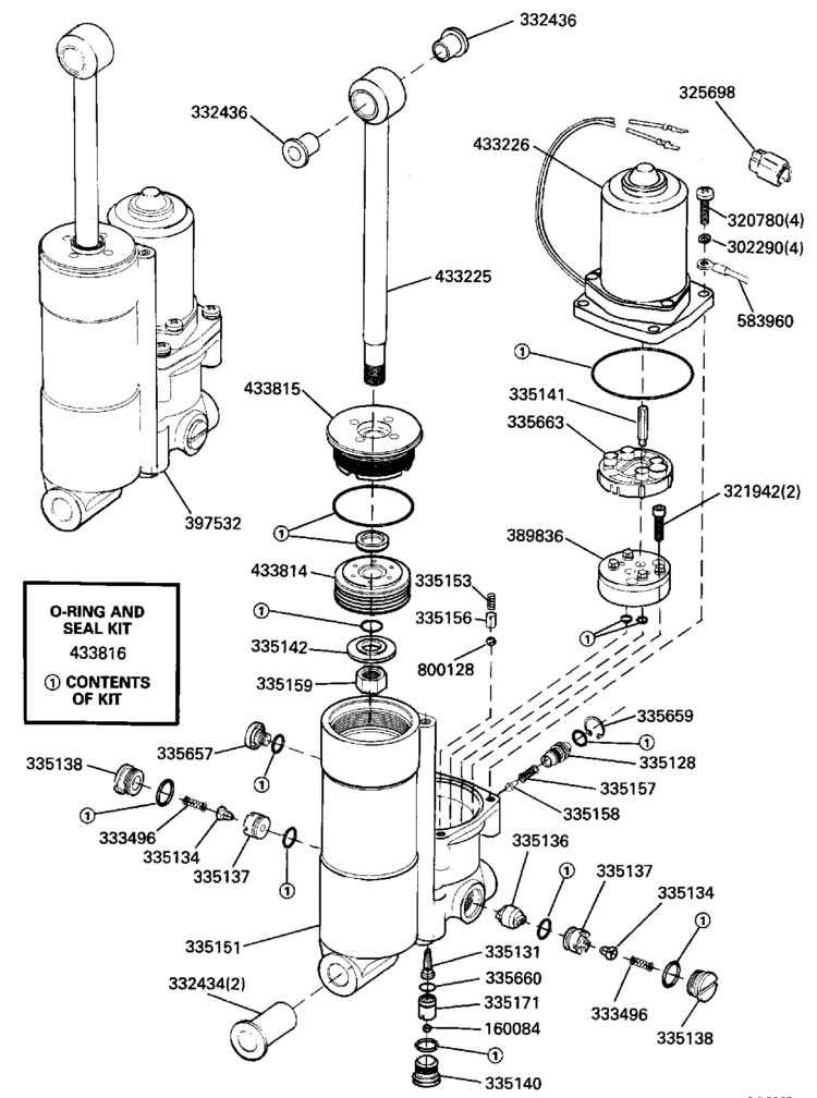 Johnson Power Tilt & Trim Parts for 1989 40hp J40TLCEC ... wiring diagrams for a honda 70 free download 