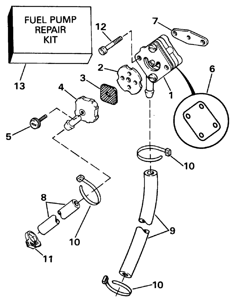 Johnson Outboard Fuel Pump Diagram - Ekerekizul